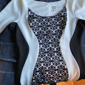 Black and white dress